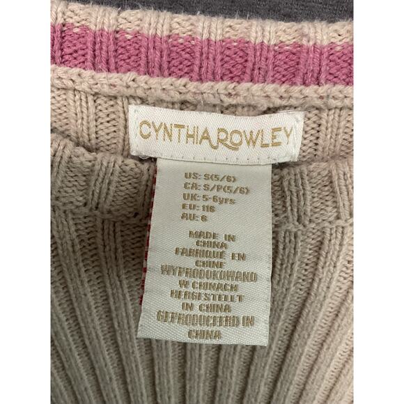 Lot of 3 Girls Size 6 Cynthia Rowley Sweater Dress, Demin Jacket, Hoodies - Picture 7 of 11